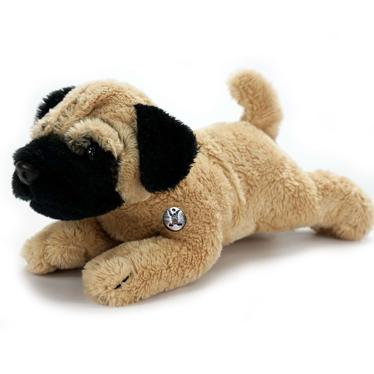 Mops Kuscheltier Hund liegend Plüsch Bulldogge GIZMO