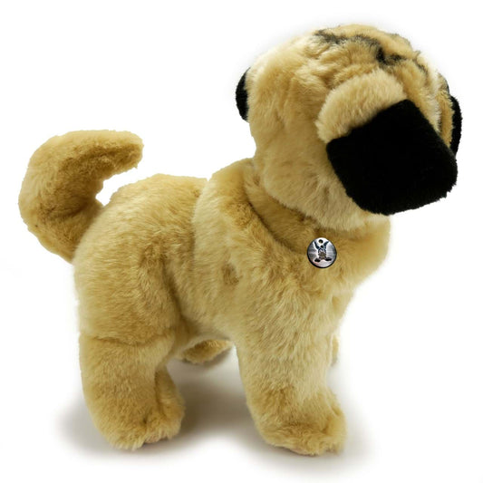 Mops Kuscheltier Hund stehend Plüsch Bulldogge TASSILO