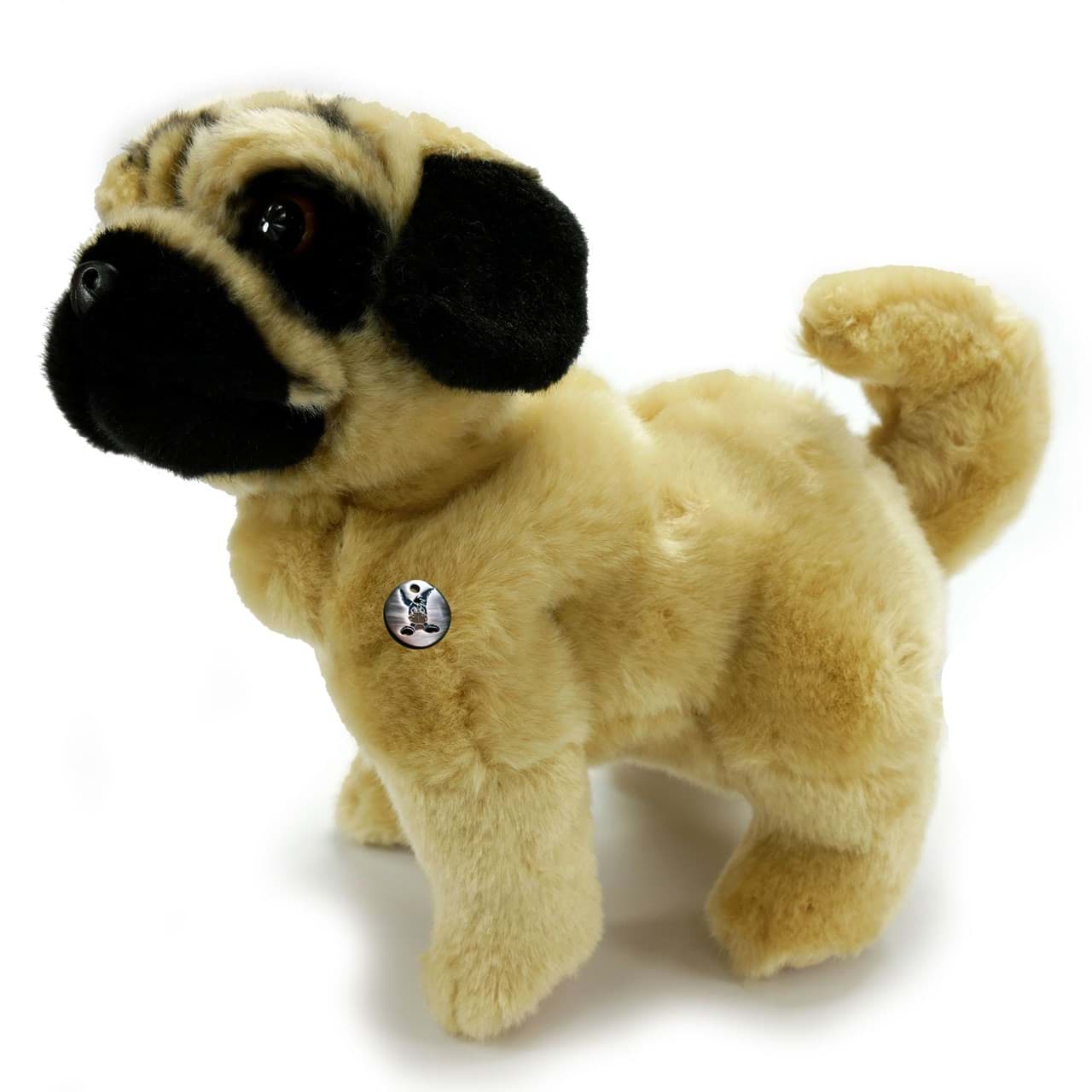 Mops Kuscheltier Hund stehend Plüsch Bulldogge TASSILO