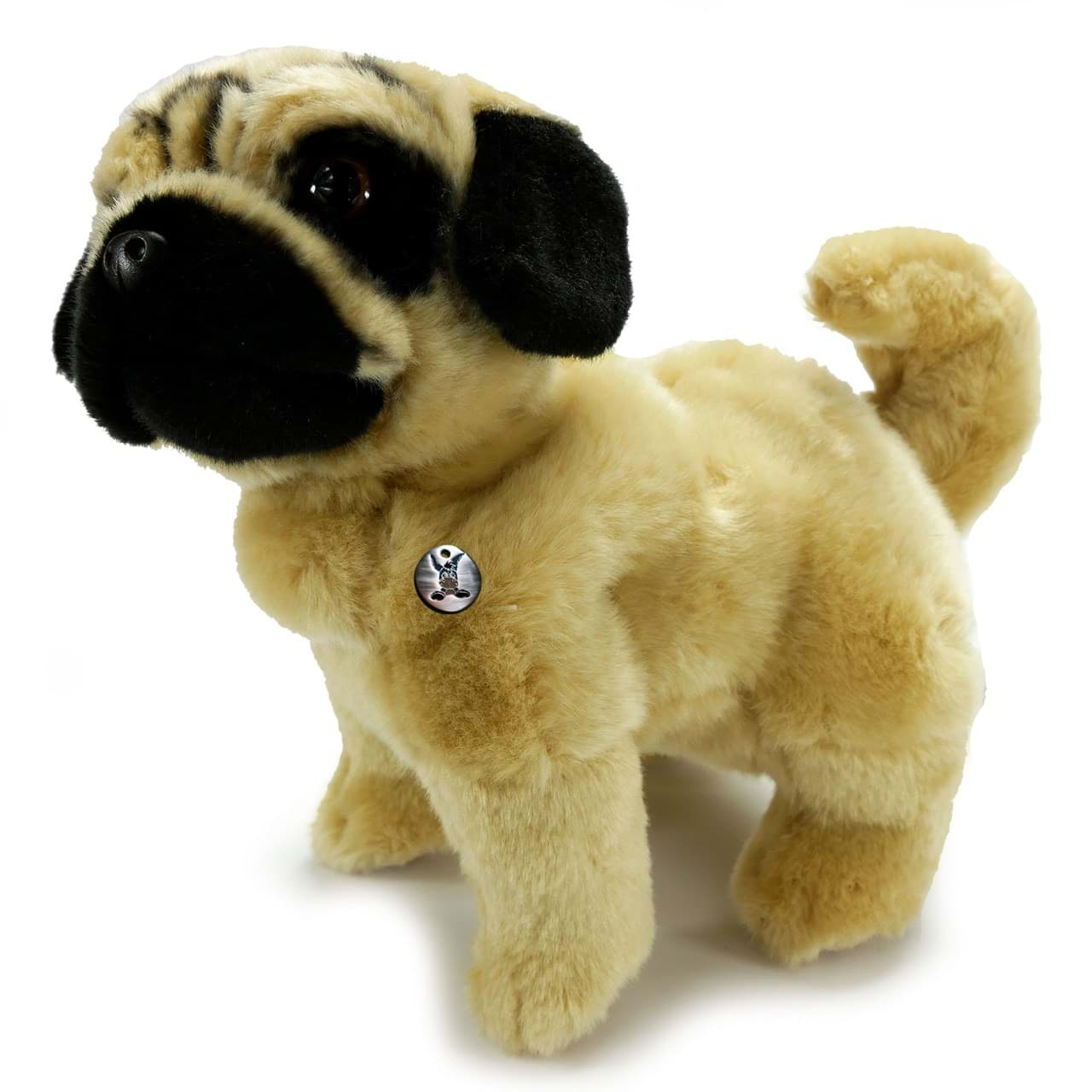Mops Kuscheltier Hund stehend Plüsch Bulldogge TASSILO