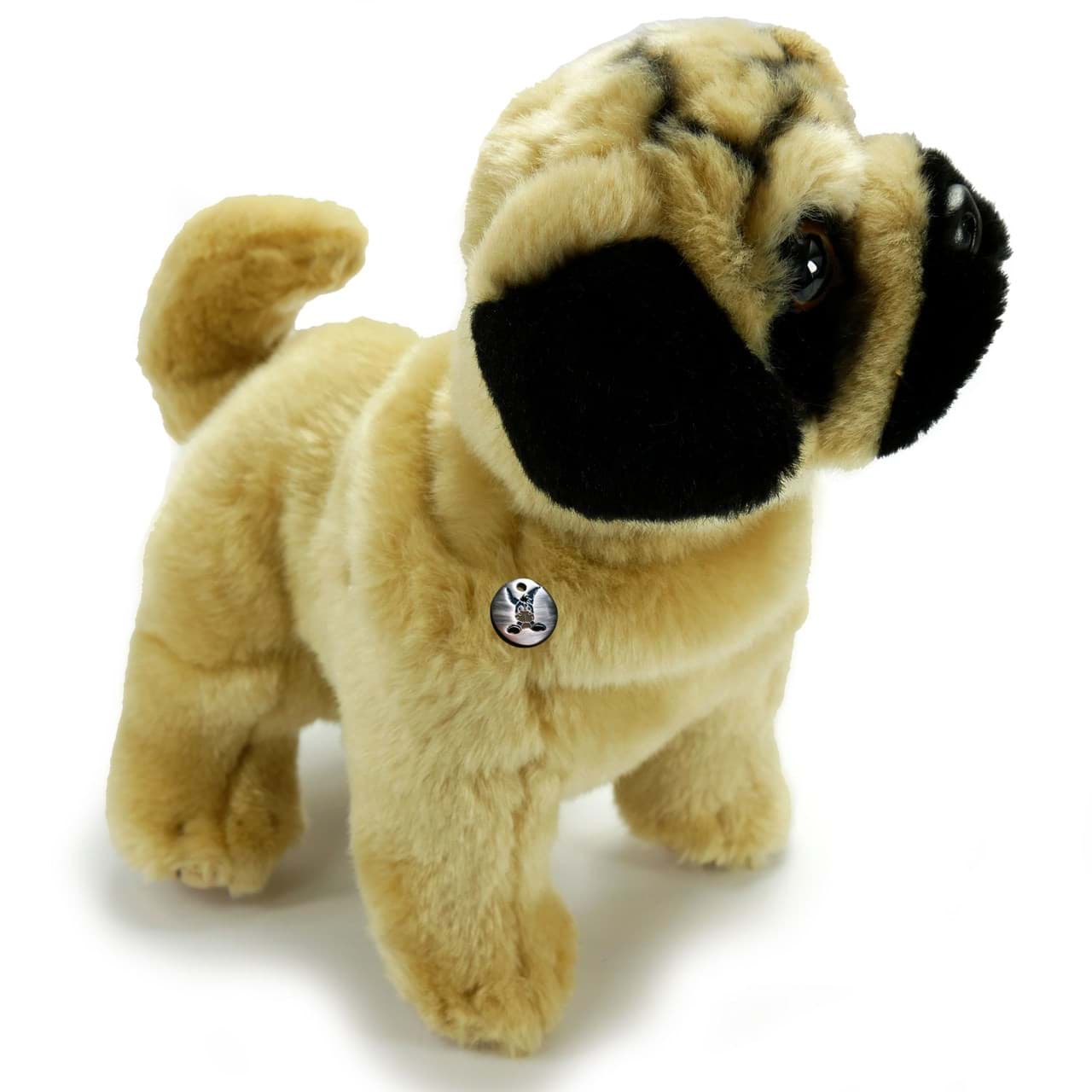 Mops Kuscheltier Hund stehend Plüsch Bulldogge TASSILO