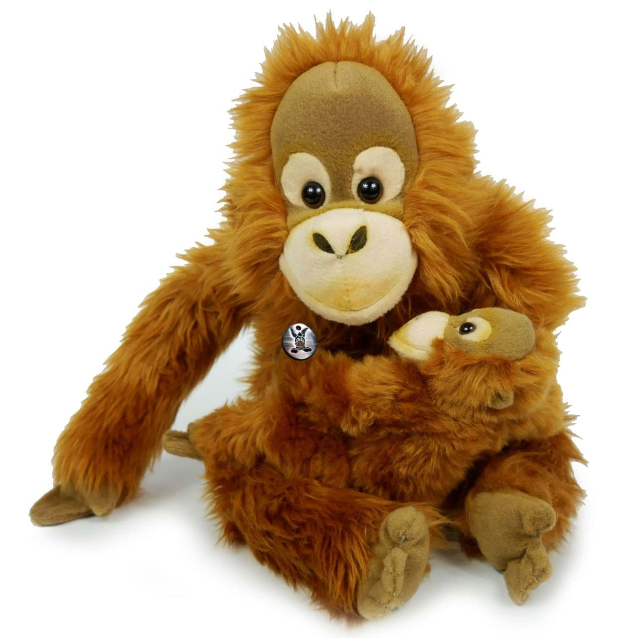 Orang Utan mit Baby Kuscheltier Affe 30 cm sitzend JASINGA