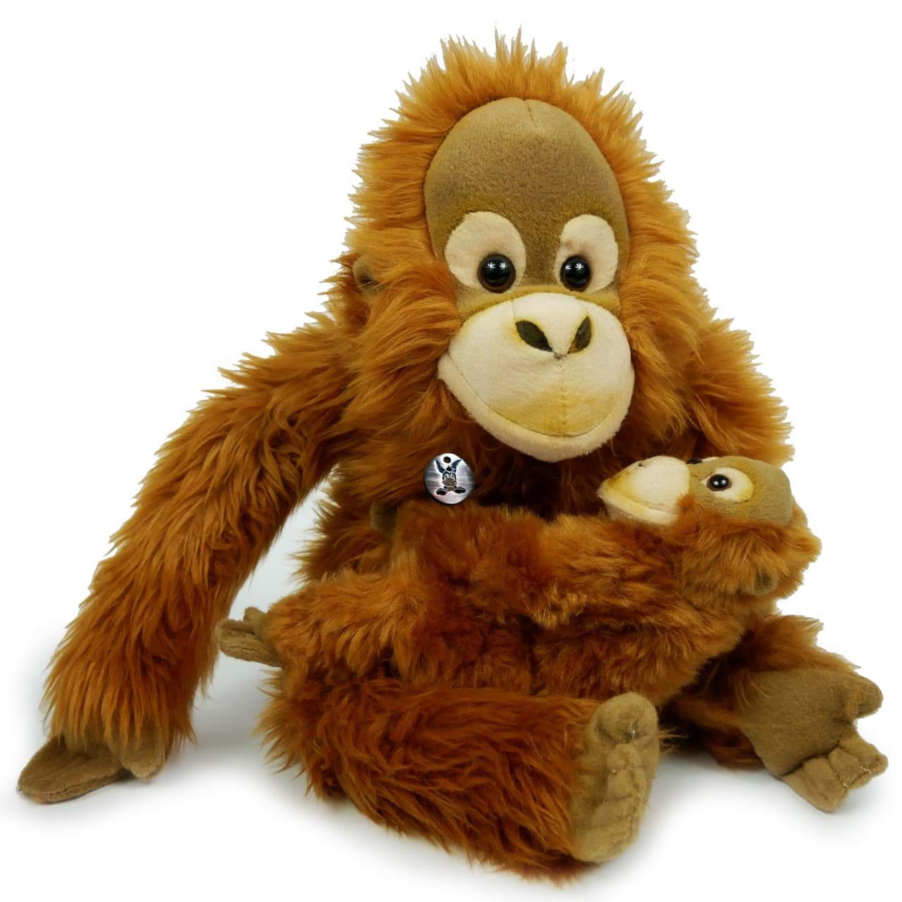 Orang Utan mit Baby Kuscheltier Affe 30 cm sitzend JASINGA