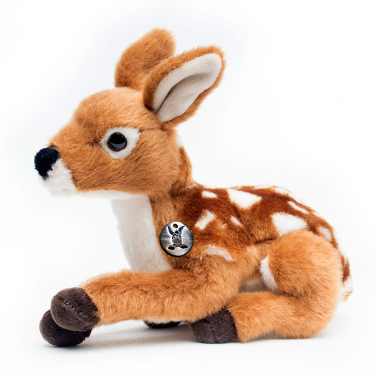 Rehkitz Kuscheltier liegend 21 cm Plüsch Reh FELINE