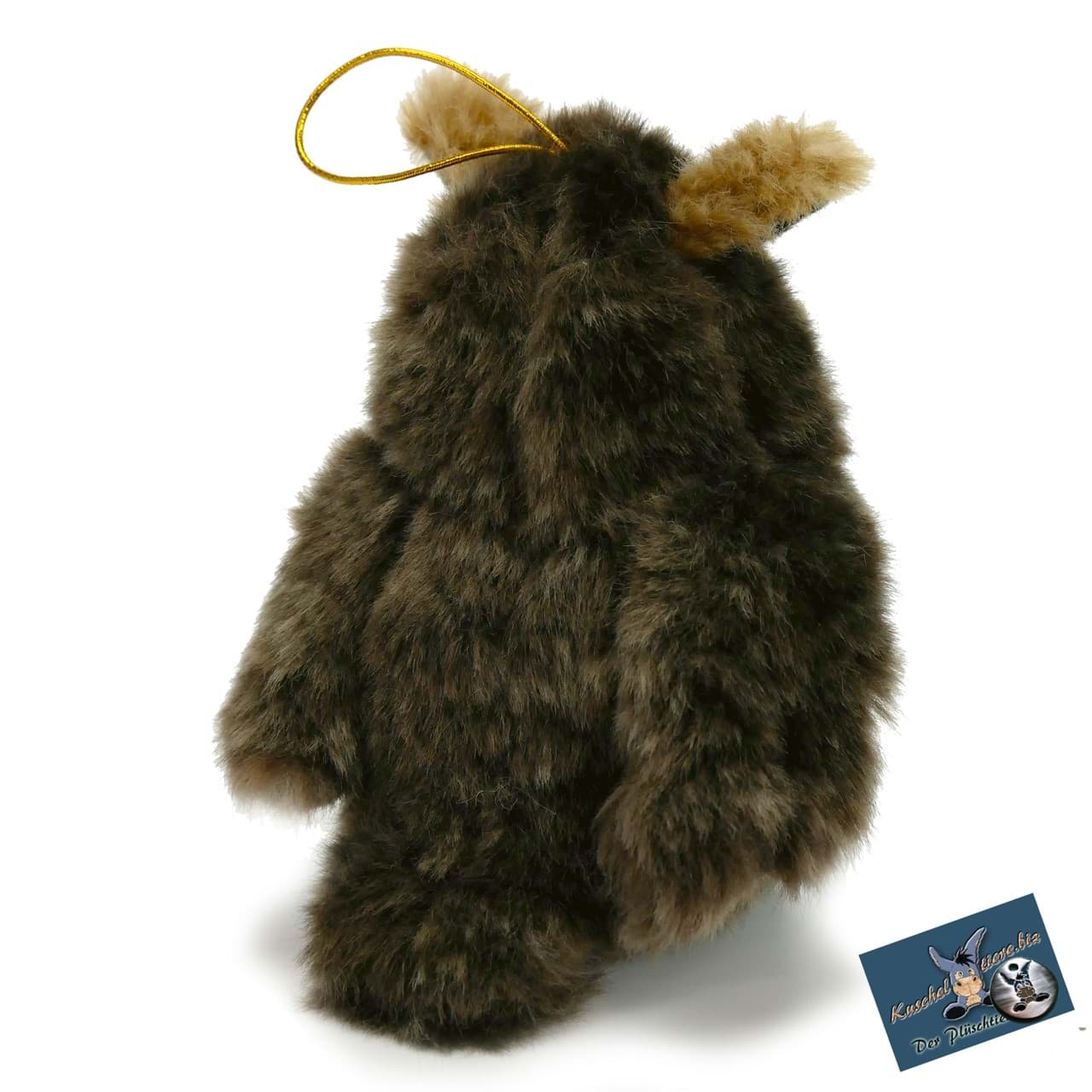 Uhu Kuscheltier Eule Plüschtier braun 12 cm PUSCHKA