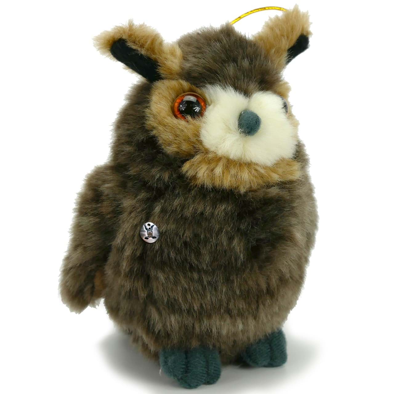 Uhu Kuscheltier Eule Plüschtier braun 12 cm PUSCHKA