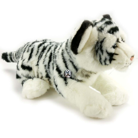 Tiger Kuscheltier weiß 44 cm Plüsch Raubkatze FEJSAL