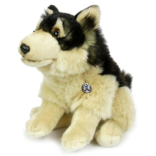 Wolf Kuscheltier sitzend Plüschtier FENRIS