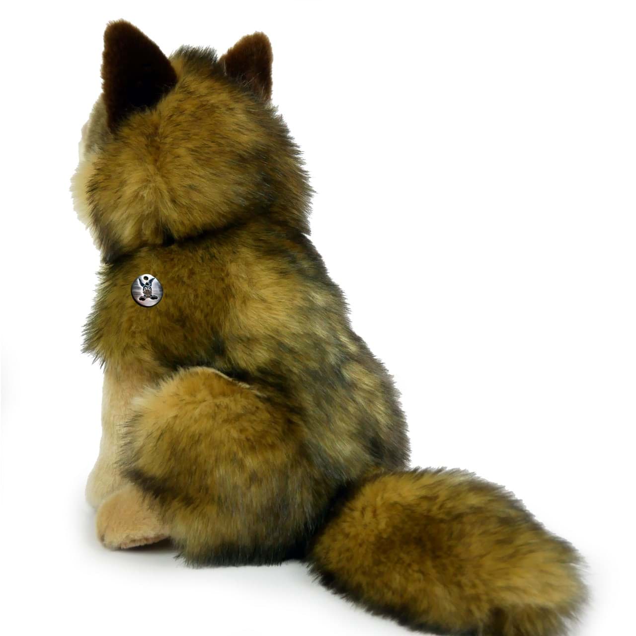 Wolf sitzend Kuscheltier 28 cm hoch Plüschtier ESCADA