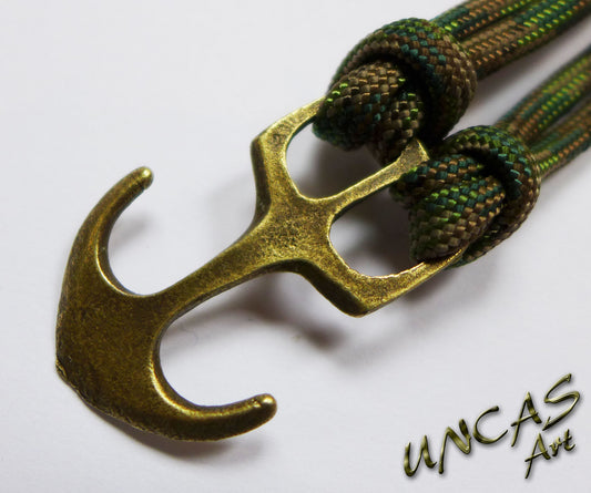 Anker Verschluss Antik Bronze Metall für Paracord & DIY Projekte