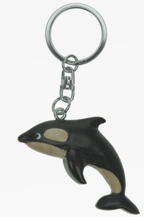 Orca Anhänger Schlüsselanhänger Taschenanhänger Holz
