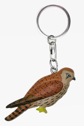 Falke Turmfalke Schlüsselanhänger Taschenanhänger Holz
