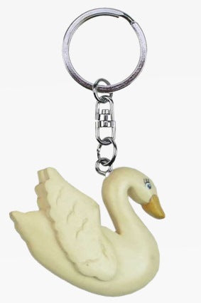 Schwan Vogel Schlüsselanhänger Taschenanhänger Holz