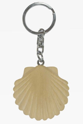 Muschel Schlüsselanhänger Taschenanhänger Holz