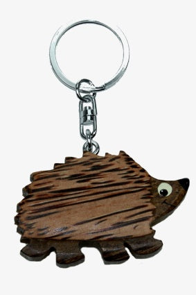 Igel Schlüsselanhänger Taschenanhänger Holz