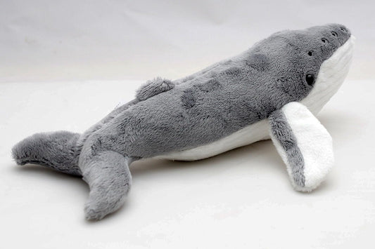 Buckelwal Kuscheltier Wal Furchenwal grau 26 cm Plüschtier PUSTY