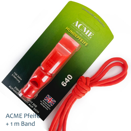ACME Pfeife Hundepfeife Doppelton No. 640 Triller + Pfiff - orange