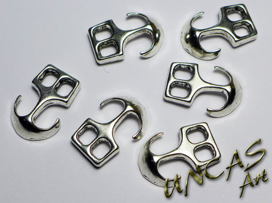 Anker Verschluss silber Metall für Paracord & DIY Projekte
