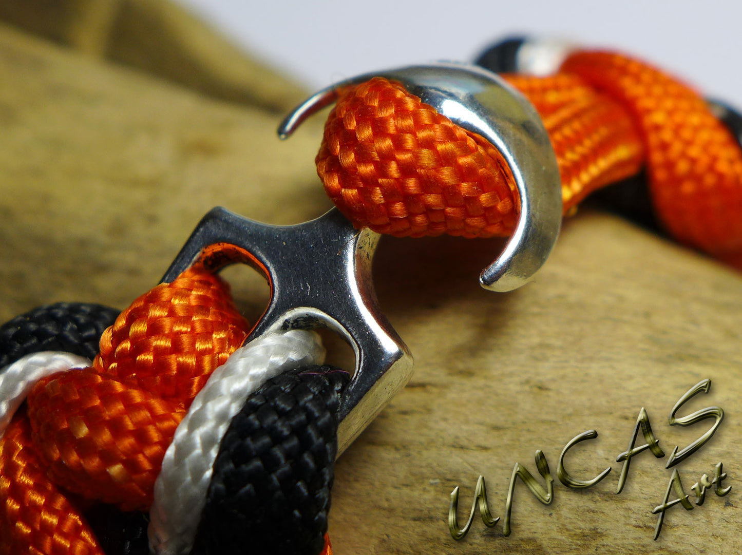 Anker Verschluss silber Metall für Paracord & DIY Projekte