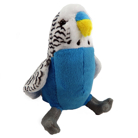 Wellensittich Vogel Sittich blau weiß Plüschtier DALIA