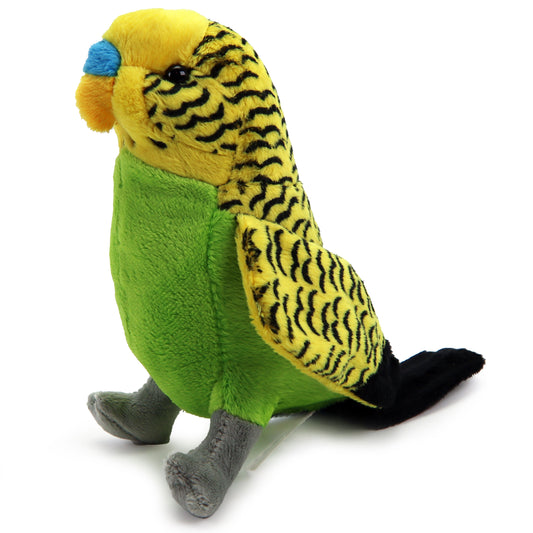 Wellensittich Vogel Sittich grün gelb Plüschtier HANNA