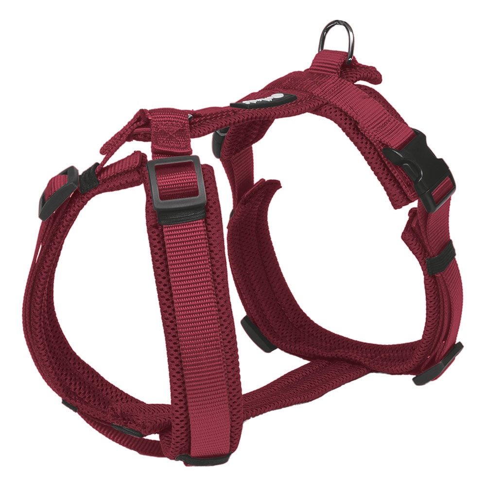 Petlando MESH Y-Comfort Geschirr bordeaux rot