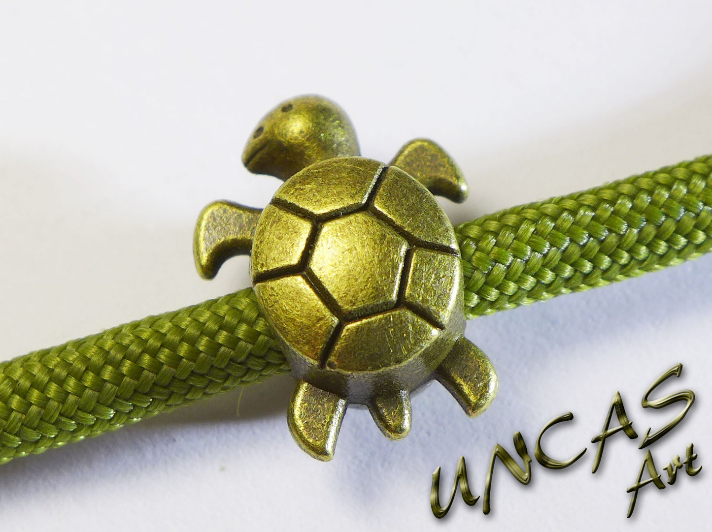 Schildkröte Altbronze Metall Perle Großlochperle für Paracord