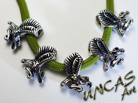 Adler Vogel Metall Perle Großlochperle für Paracord