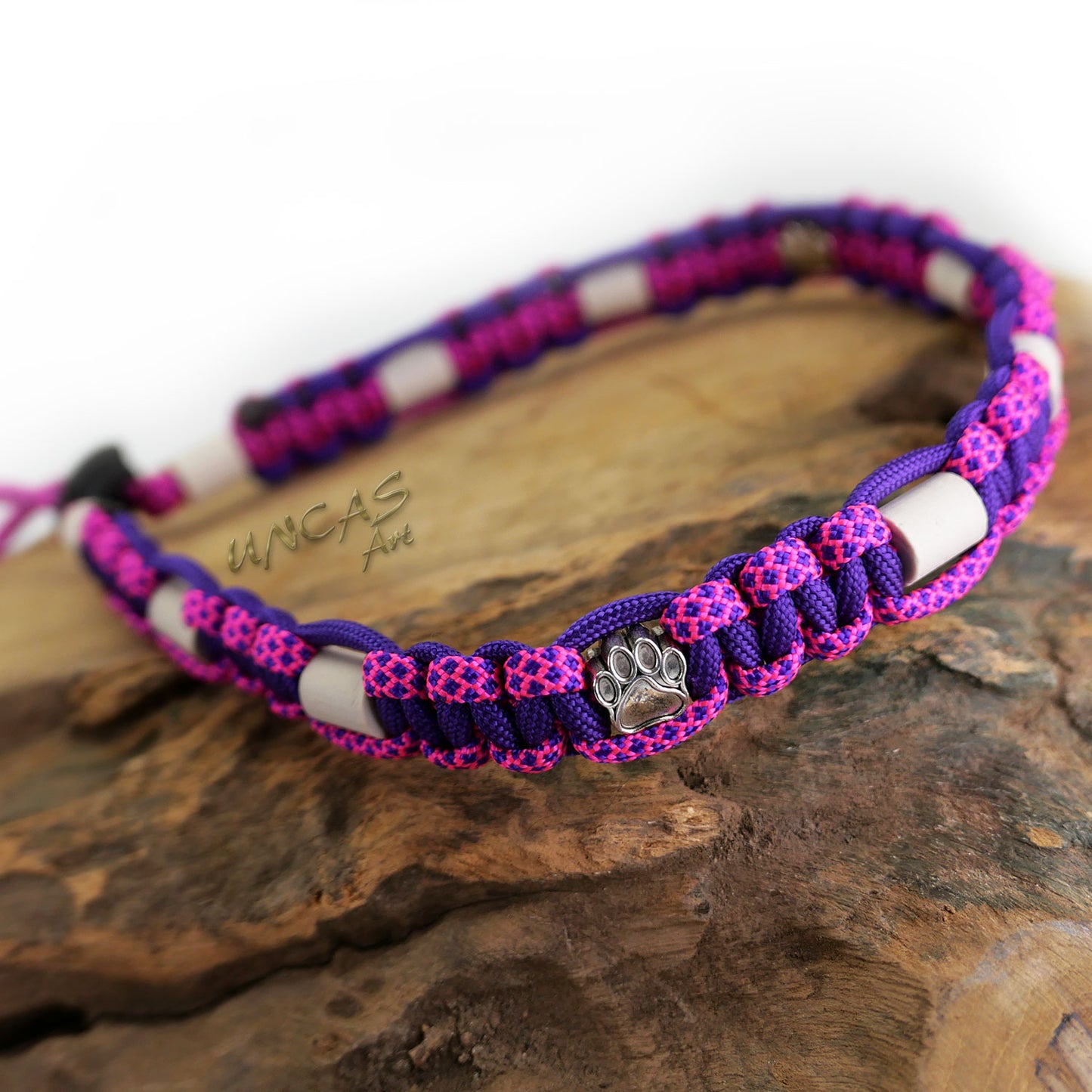 EM-Keramik Halsband Paracord TATZE