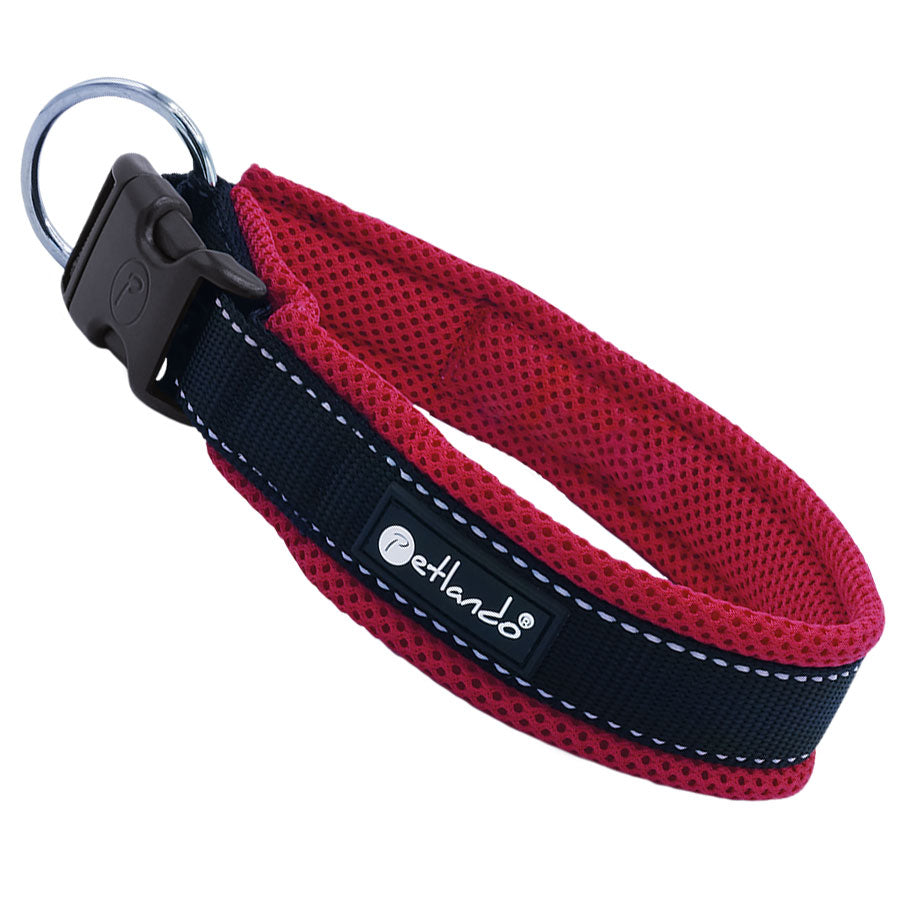 Petlando Outdoor Halsband reflektierend rot