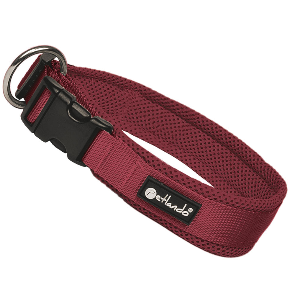 Petlando MESH-Halsband bordeaux rot