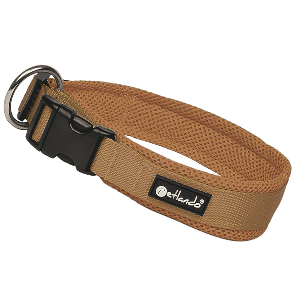 Petlando MESH-Halsband cognac