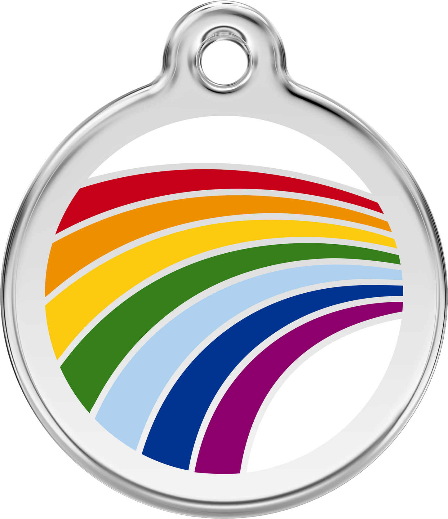 Hundeplakette Gravurplakette Regenbogen