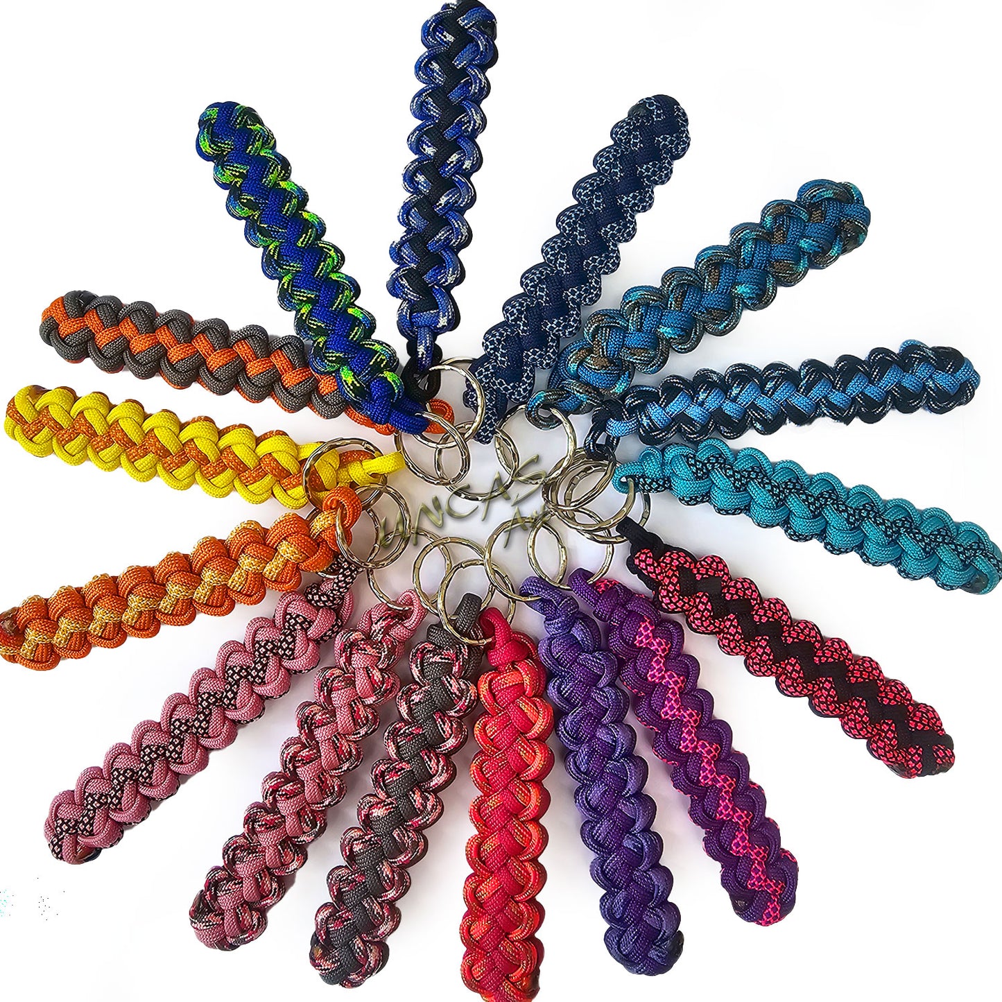 Paracord Schlüsselanhänger VIPER bunt - Wunschanfertigung