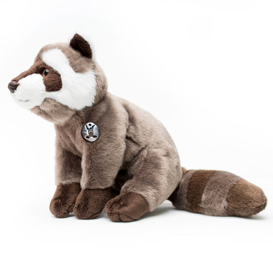 Waschbär Kuscheltier sitzend Plüschtier COONY