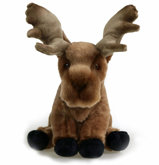 Elch Kuscheltier Hirsch sitzend Plüschtier