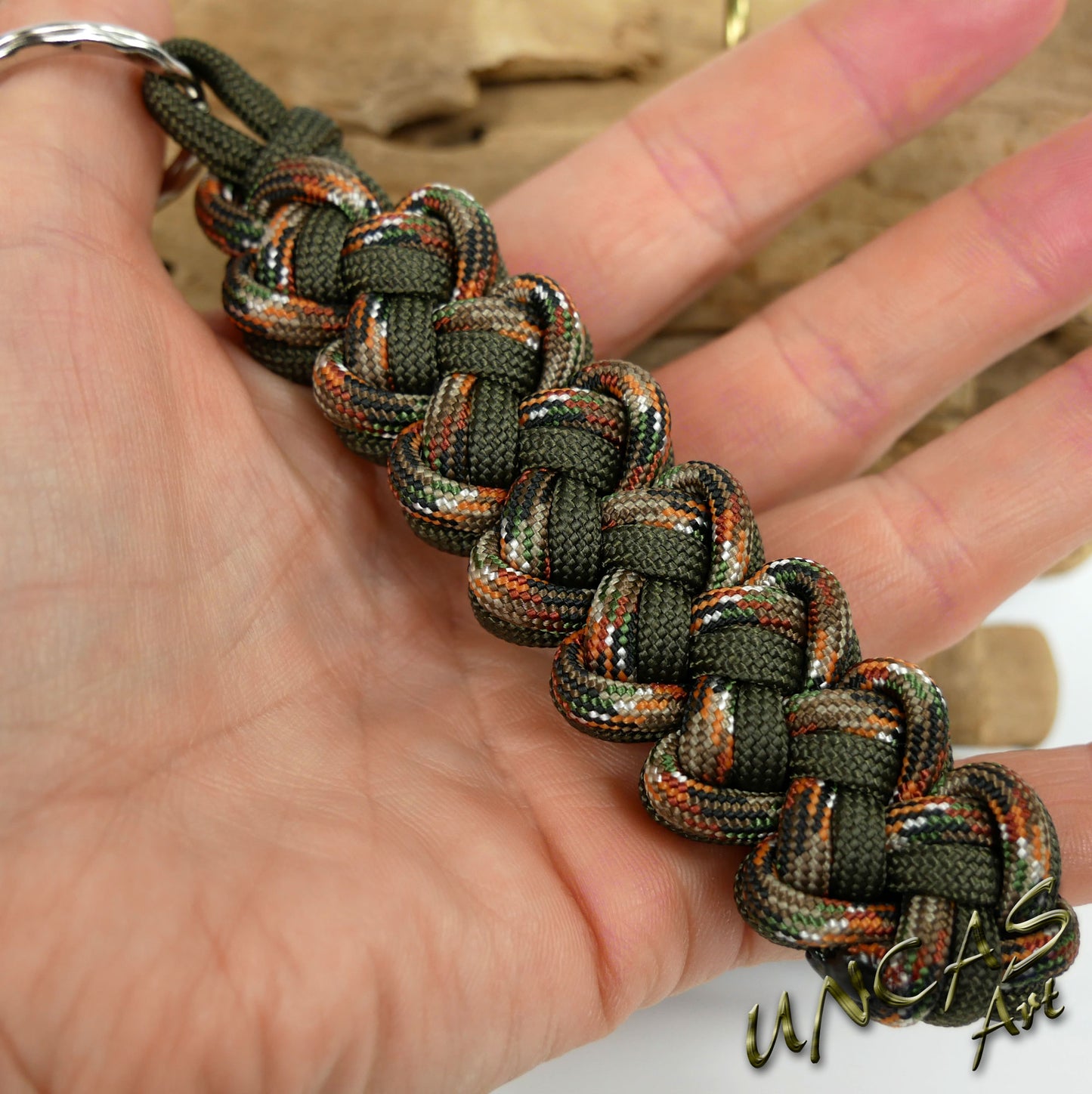 Paracord Schlüsselanhänger VIPER hidden camo - olive