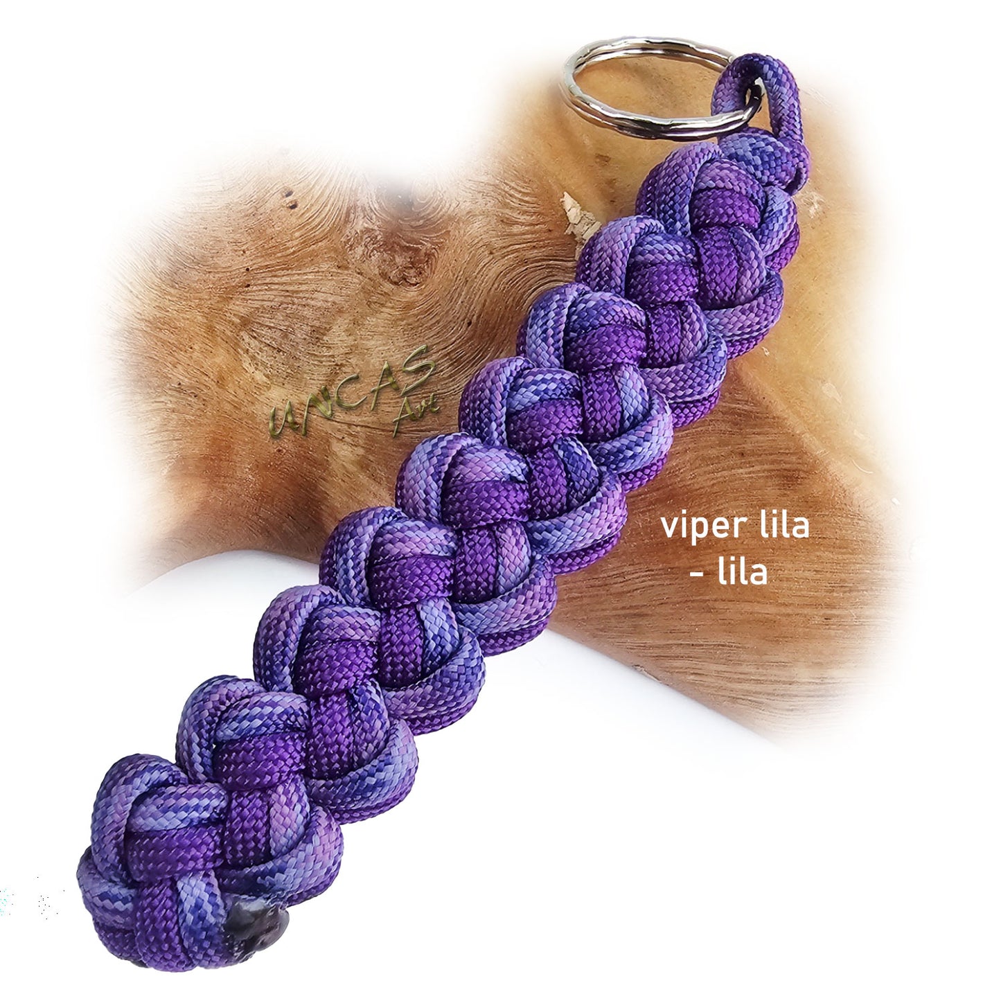 Paracord Schlüsselanhänger VIPER bunt - Wunschanfertigung