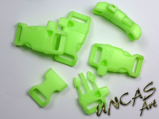 Steckschnalle Steckverschluss 14 mm mit Pfeife Nachtleuchtend