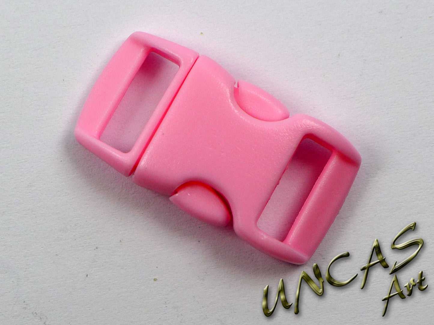 Paracord Steckschnalle Steckverschluss gebogen 10 mm - rosa