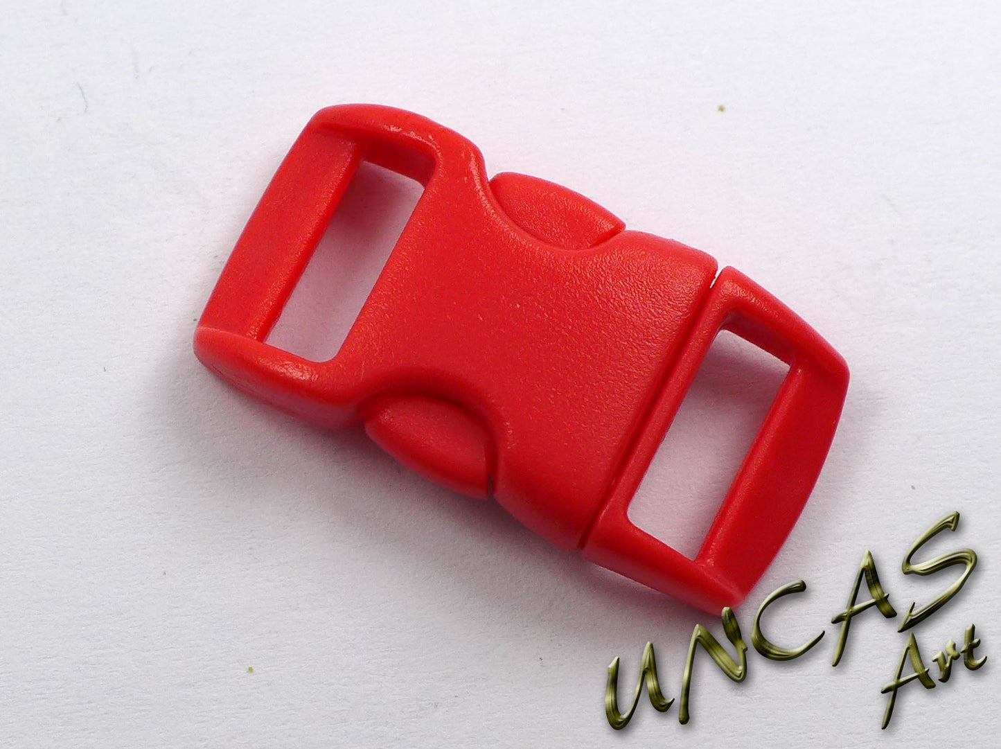 Paracord Steckschnalle Steckverschluss gebogen 10 mm - rot