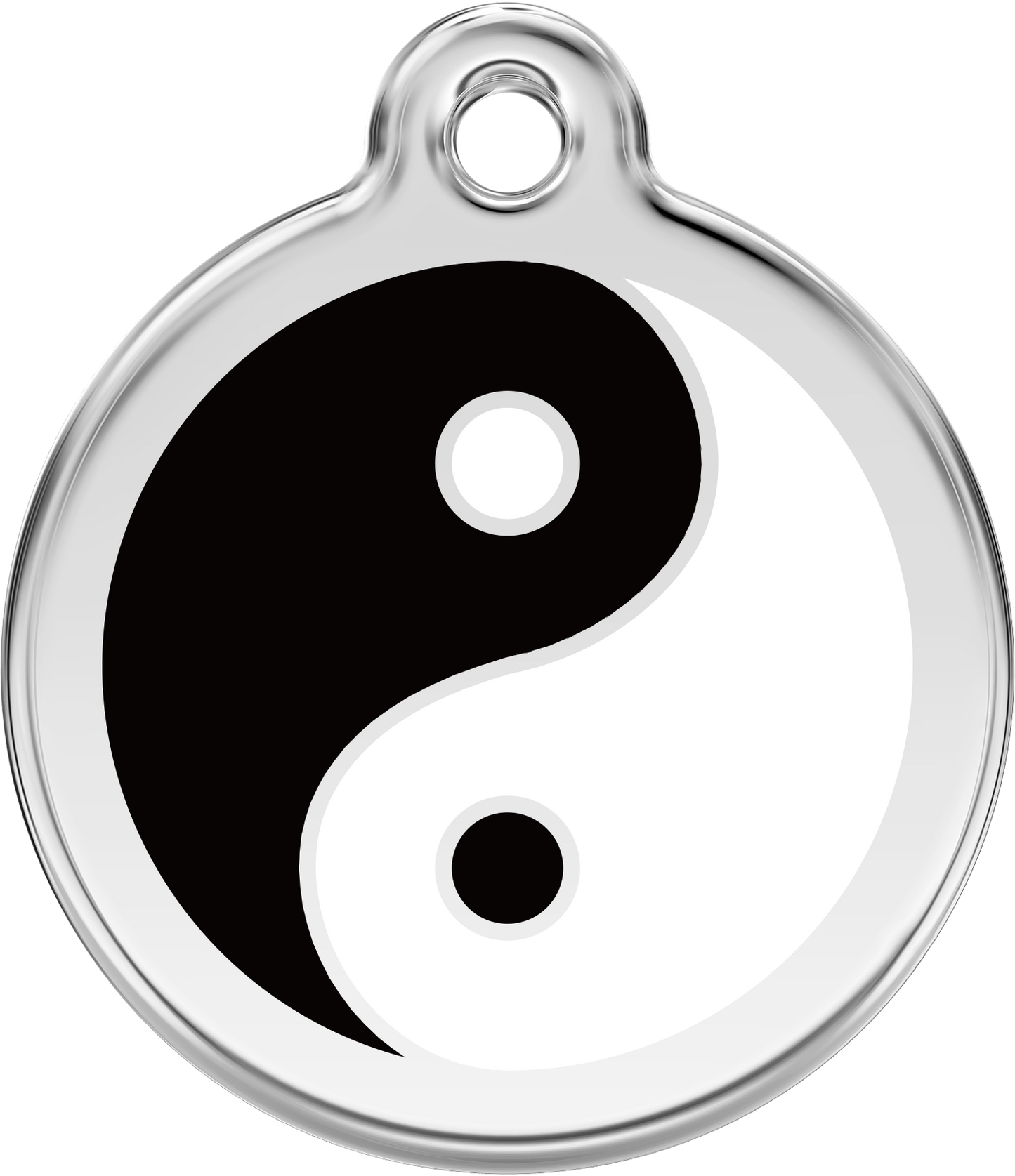 Hundeplakette Gravurplakette Ying-Yang