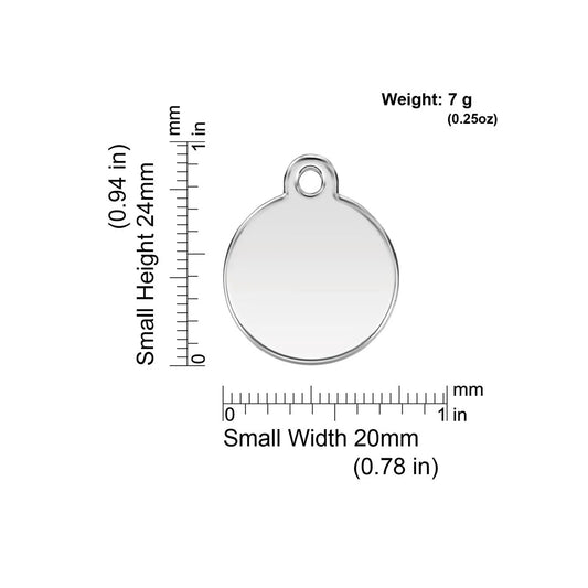 Hundeplakette Gravurplakette Einhorn mit Glitzer