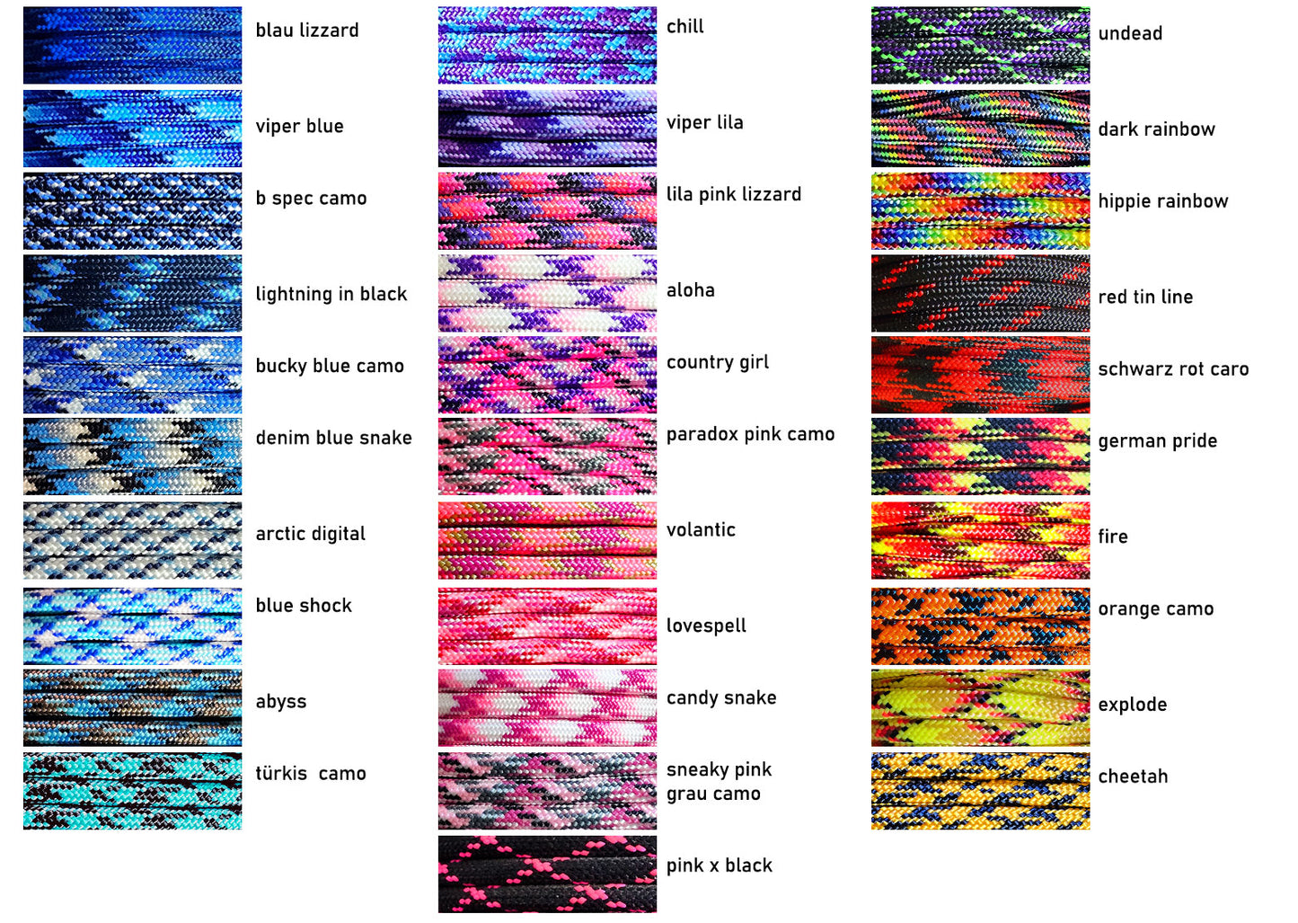 EM-Keramik Halsband Paracord TATZE - Ausführung Extra EM-Keramik
