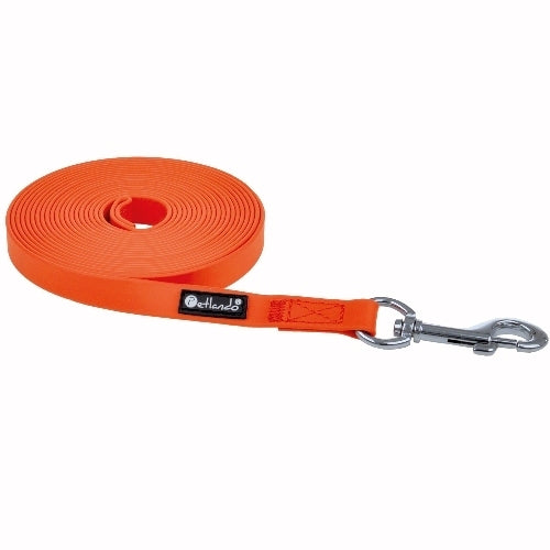 Petlando Trekking Schleppleine Trainingsleine 5m / 10m neon orange