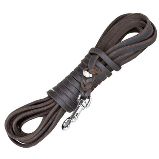 Fettleder Suchleine Trainingsleine 5 m Leine geflochten mit Handschlaufe
