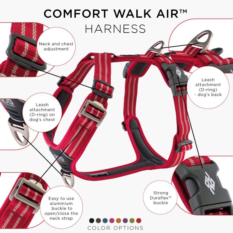 Dog Copenhagen Comfort Walk Air 3.0 Hundegeschirr Classic Red