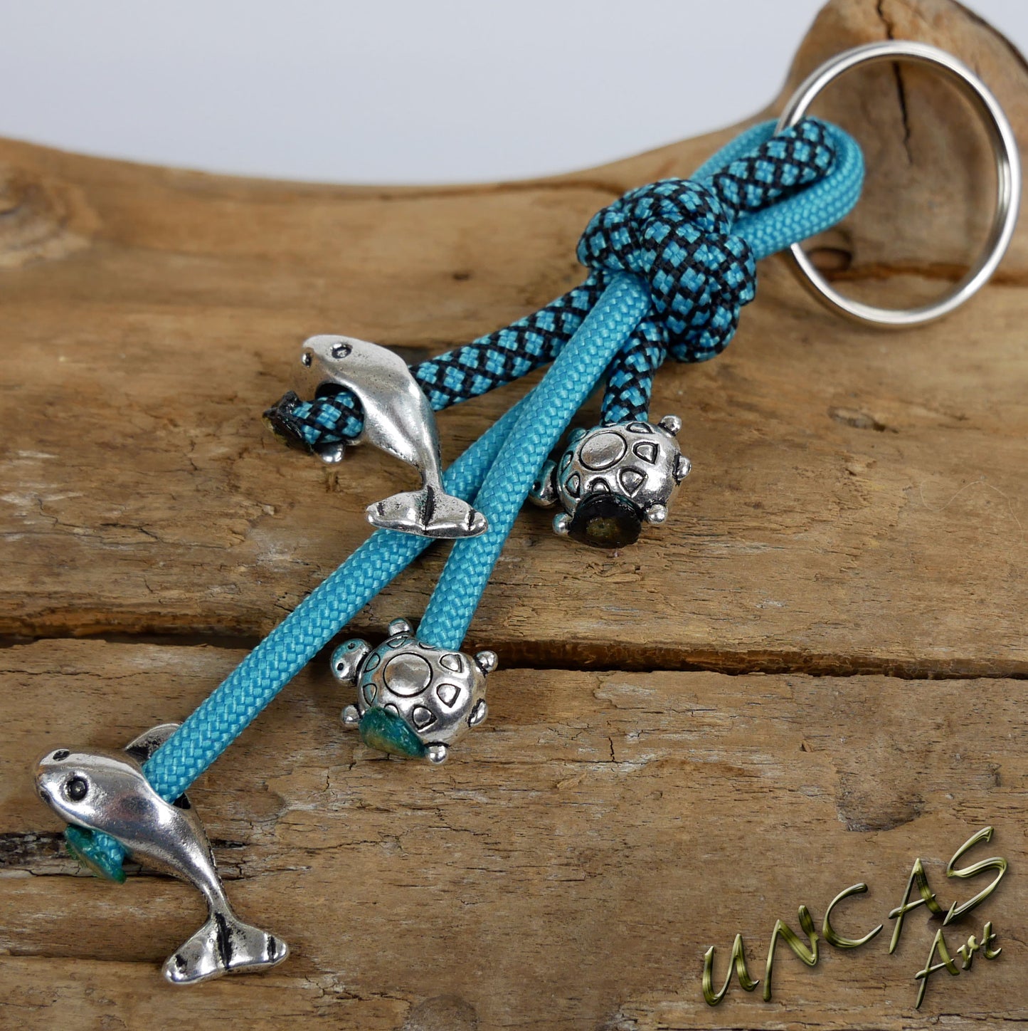 Paracord Zipper Glücksanhänger Wal Schildkröte Schlüsselanhänger