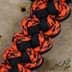 Bild von Paracord Schlüsselanhänger VIPER - orange camo / schwarz