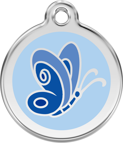 Hundeplakette Gravurplakette Schmetterling